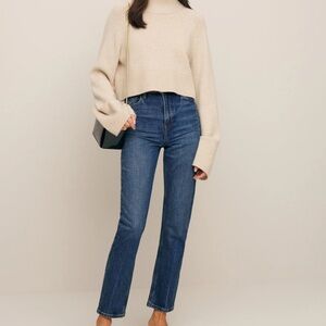 Reformation Liza Ultra High Rise Straight Jeans